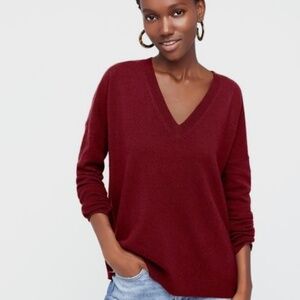 J Crew, NWOT, M, 100% Cashmere, Women's V-Neck Sweater